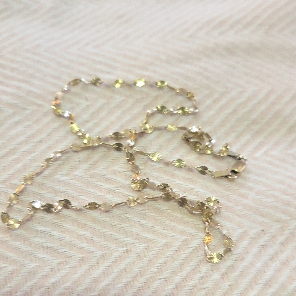 Elegant Gold On .925 Silver Necklace